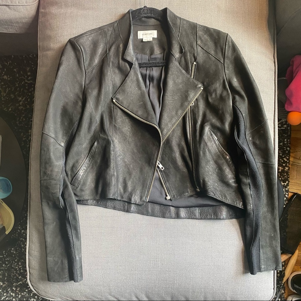 Helmut Lang Black Leather Jacket